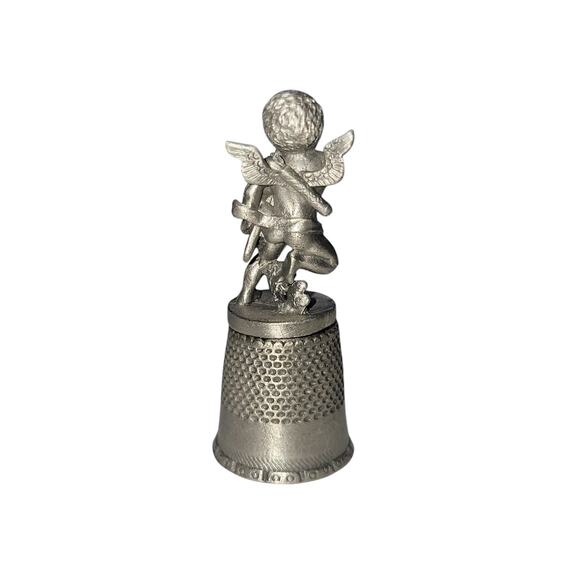 8 Assorted Job Lot - Pewter Sewing Thimble Style Vintage Collectibles T-2 - Picture 9 of 16